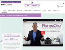 Tablet Screenshot of pharmaclinix.com